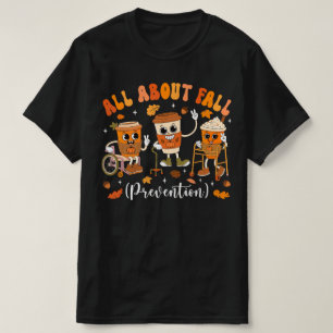 Camiseta Todo sobre la Prevención de Caídas Calabaza Enferm