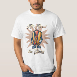 Camiseta Todo sobre los glizzy   Humor divertido de Hot dog