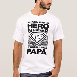 Camiseta Todo Superhéroe Tiene Un Apodo