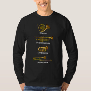 Camiseta Todo Tipo De Instrumento Del Cuerno Francés