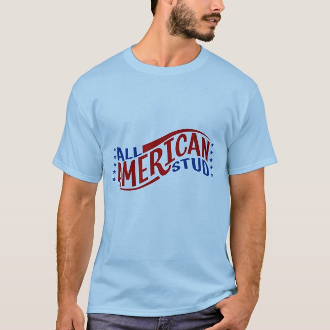 Camiseta Todo un semental americano (Anverso)