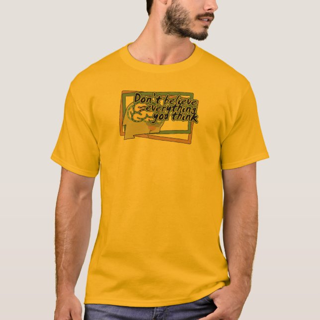 Camiseta todo usted piensa la copia (Anverso)