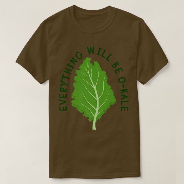 Camiseta Todo Va A Estar Bien, Vegan, Veggie, Kale, Veg (Diseño del anverso)