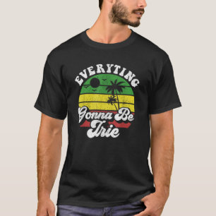 Camiseta Todo va a ser irónico Jamaica rasta jamaiquino