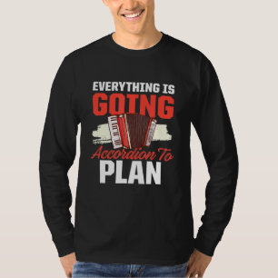 Camiseta Todo Va De Acuerdo A Planificar Música Pun Hombres