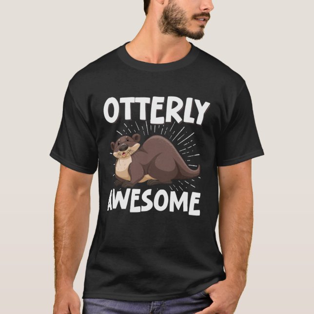 Camiseta Todopoderoso Otter Pun Humor (Anverso)