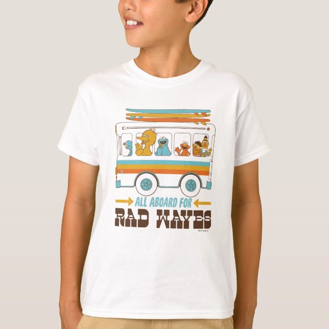 Camiseta Todos a bordo de las olas de Rad (Anverso)