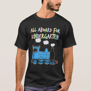 Camiseta Todos a bordo del primer día del tren de vapor de 