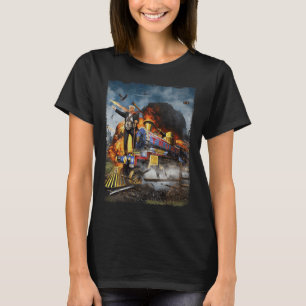 Camiseta Todos a bordo del tren de Trump divertido Donald T