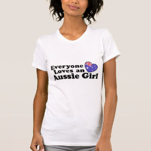 Camiseta Todos aman a un Chica australiano