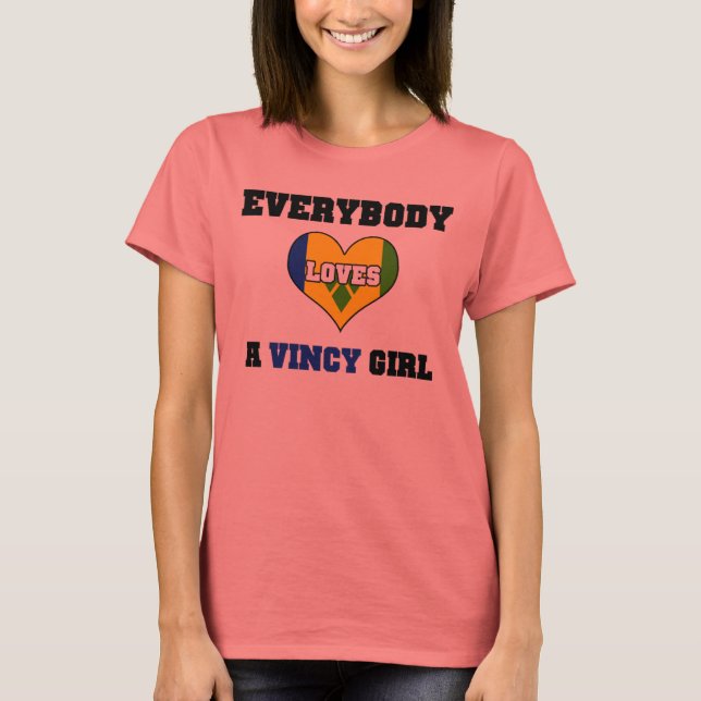 Camiseta Todos aman a un Chica de Vincy (Anverso)