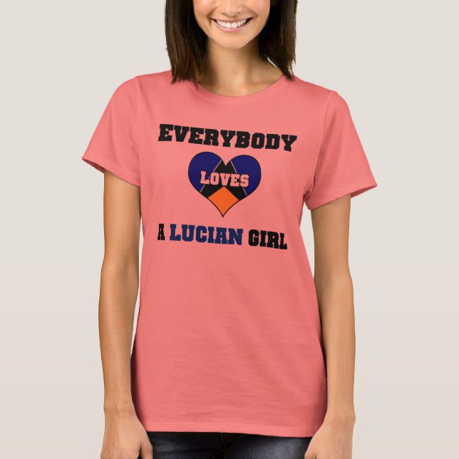 Camiseta Todos aman a un Chica luciano (Anverso)