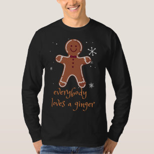 Camiseta Todos aman a un jengibre Navidades pan de jengibre