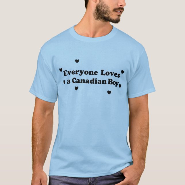 Camiseta Todos aman a un niño canadiense (Anverso)
