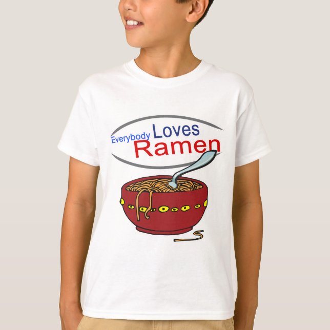 Camiseta Todos aman la parodia de Ramen (Anverso)