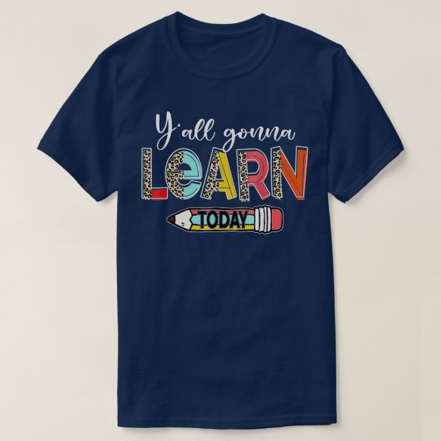 Camiseta Todos Aprenderán Hoy De Vuelta A La Escuela De Ens (Diseño del anverso)