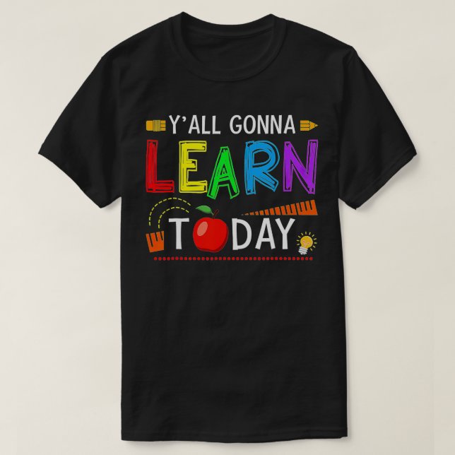 Camiseta Todos Aprenderán Hoy De Vuelta A La Escuela De Ens (Diseño del anverso)