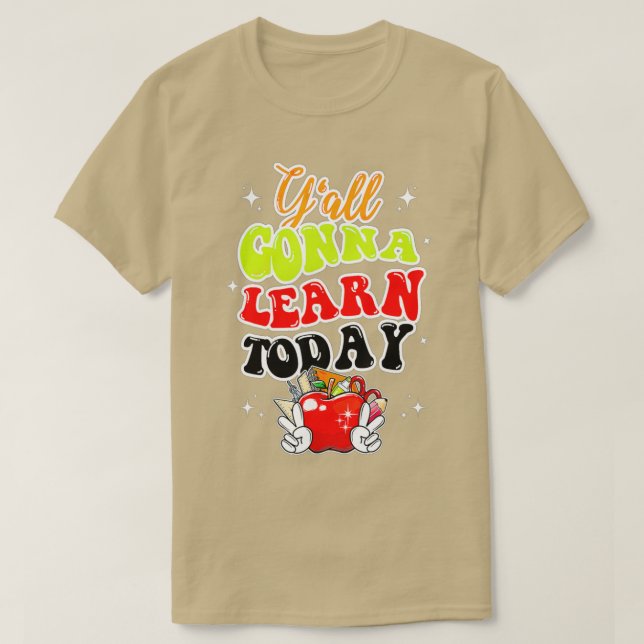 Camiseta Todos Aprenderán Hoy Que El Profesor De Apple Vuel (Diseño del anverso)