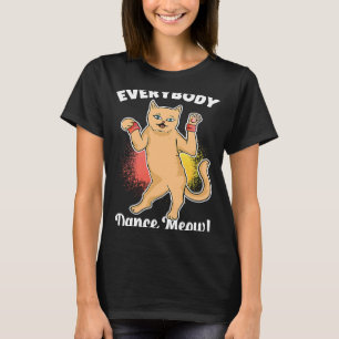 Camiseta Todos bailan baile de baile de miau baile de gatos