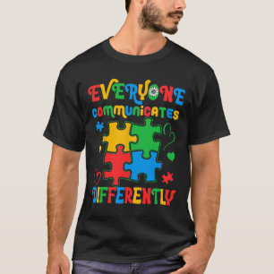 Camiseta Todos comunican diferente conciencia del autismo