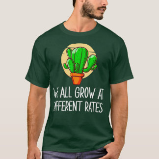 Camiseta todos crecemos a diferentes ritmos arreglos floral