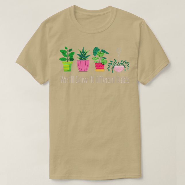 Camiseta Todos Crecemos Con Diferentes Tasas De Educación E (Diseño del anverso)