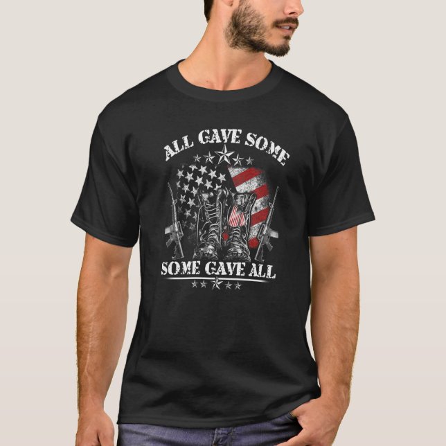Camiseta Todos dieron a algunos veteranos y memoriales (Anverso)