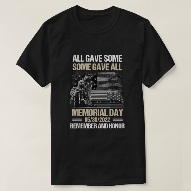 Camiseta todos dieron algunos dieron el día de la conmemora (Diseño del anverso)