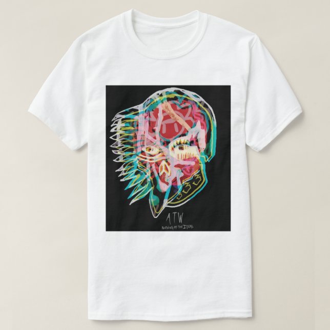 Camiseta Todos ellos encuentran bandas musicales con logoti (Diseño del anverso)