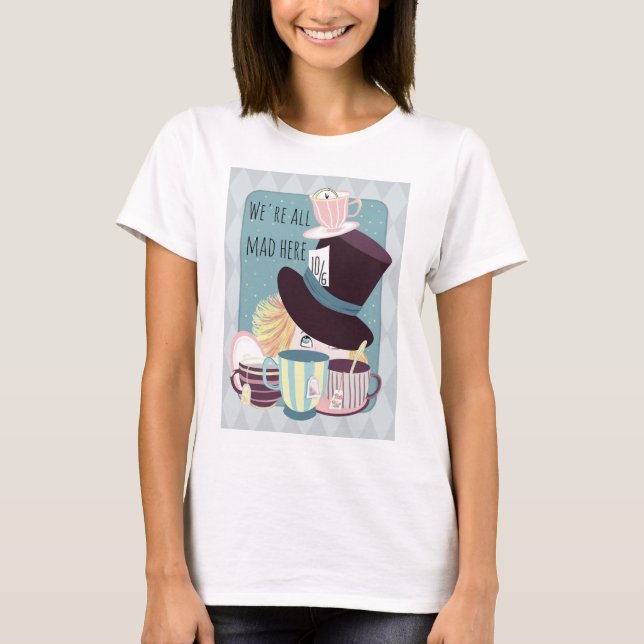 Camiseta     Todos estamos locos aquí, Fiesta de té (Anverso)
