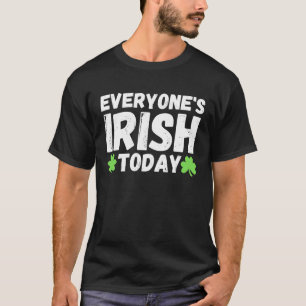 Camiseta Todos están irlandeses hoy en paddy gre