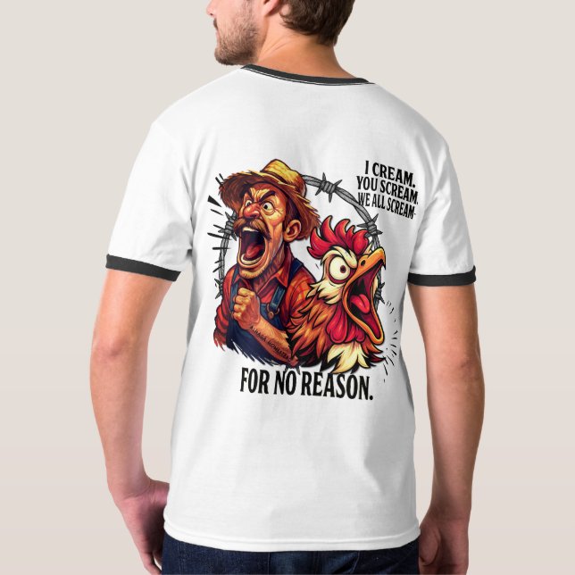 Camiseta Todos gritamos sin razón -  (Reverso completo)