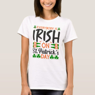 Camiseta Todos irlandeses en el Día de San Patricio
