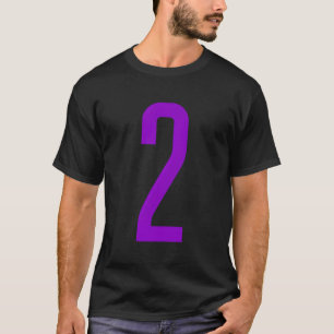 Camiseta Todos los aficionados al deporte número púrpura fa
