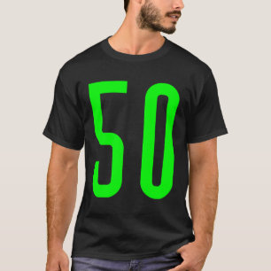 Camiseta Todos los aficionados al deporte número verde favo