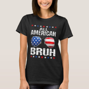 Camiseta Todos Los Americanos Bruh 4 De Julio Niños Patriót