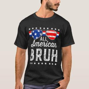 Camiseta Todos Los Americanos Bruh 4 De Julio Niños Patriót