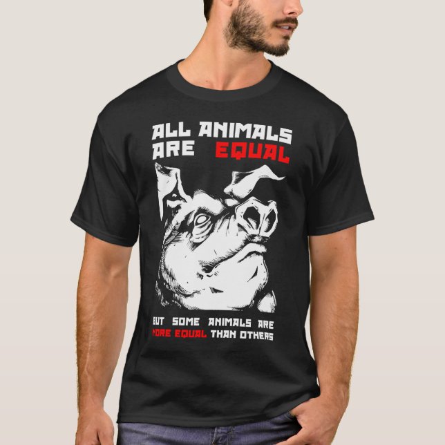 Camiseta Todos los animales son iguales (Anverso)