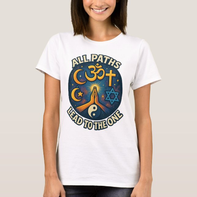Camiseta "Todos los caminos conducen a uno" - Unidad interr (Anverso)