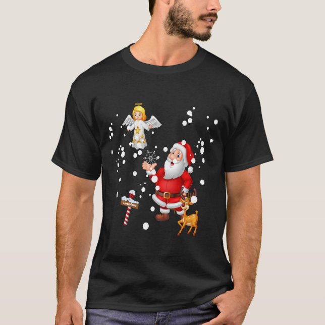 Camiseta Todos los caracteres de Navidad juntos (Anverso)