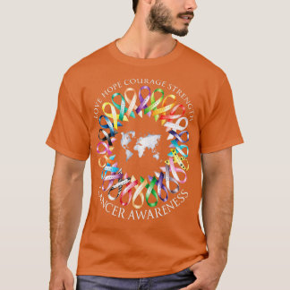 Camiseta Todos los casos de cáncer importan la sensibilizac