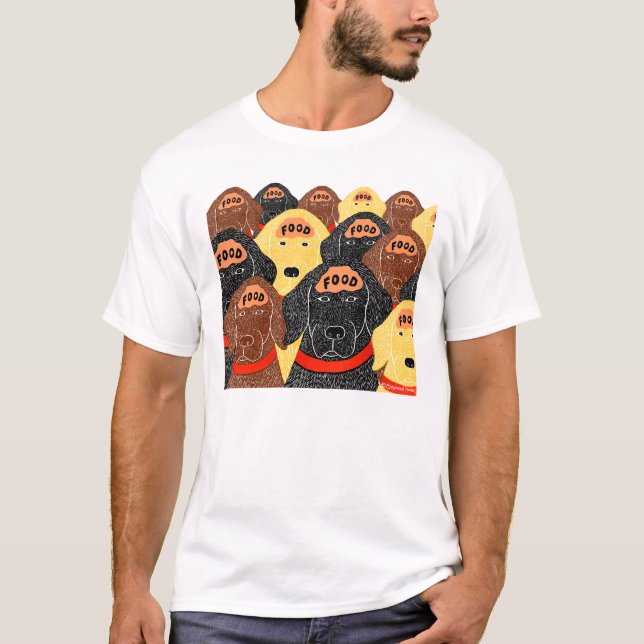 Camiseta todos los cerebros de los perros son más o menos e (Anverso)