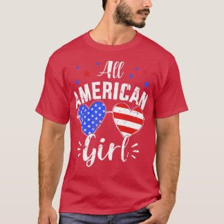 Camiseta Todos los chicas americanos del 4 de julio con gaf