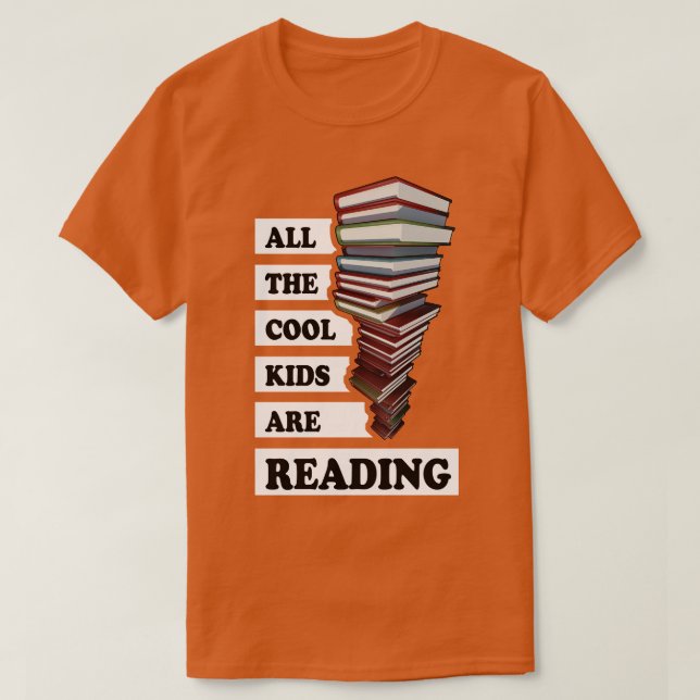 Camiseta Todos los chicos geniales están leyendo (Diseño del anverso)