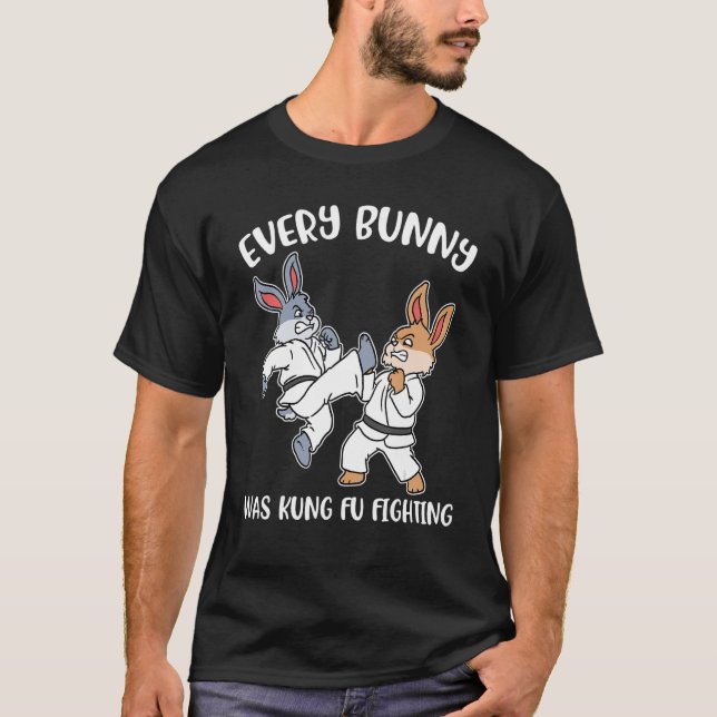 Camiseta Todos los conejitos estaban peleando con Kung Fu (Anverso)
