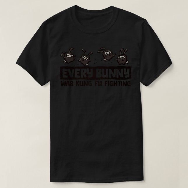 Camiseta Todos los conejitos estaban peleando contra Kung F (Diseño del anverso)
