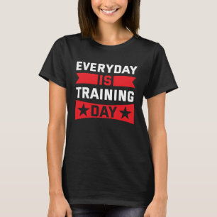 Camiseta Todos los días el día de entrenamiento Dumbbell We