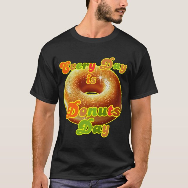 Camiseta todos los días es día de donuts (Anverso)