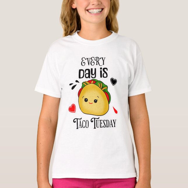 Camiseta Todos los días es martes en el Taco (Anverso)