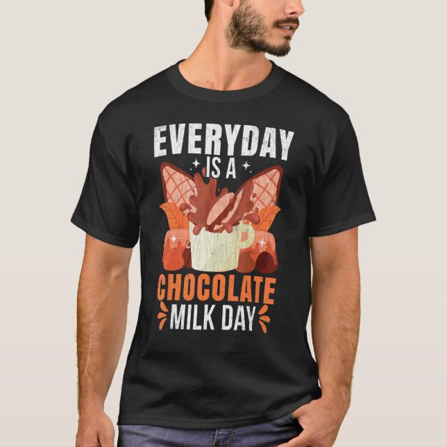 Camiseta Todos los días es un gráfico de comida para el Día (Anverso)